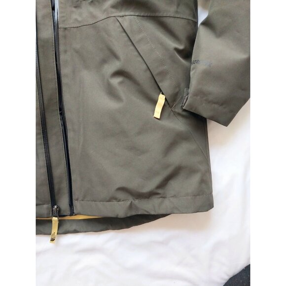 North Face Gortex Boys Winter Jacket Green Yellow  14-16 Large - Picture 5 of 7